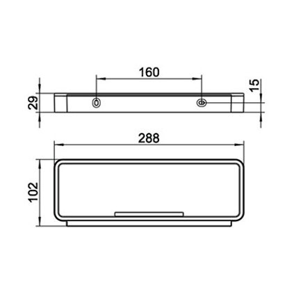 Keuco Plan 14958 010030 Shower basket Dušas plaukts