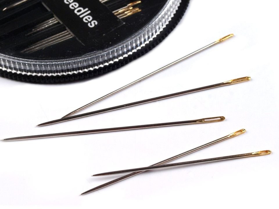 Assorted Hand Needles Kompakt Sharps, Gold-Eye 30 pcs