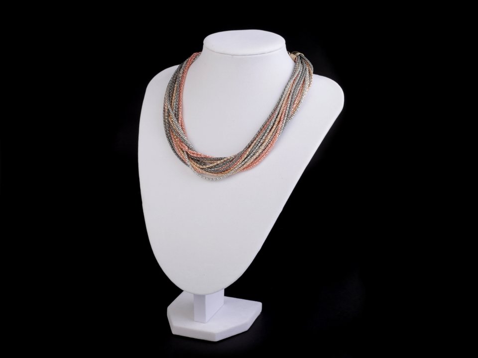 Bust Necklace Jewellery Display 21x28 cm velvet