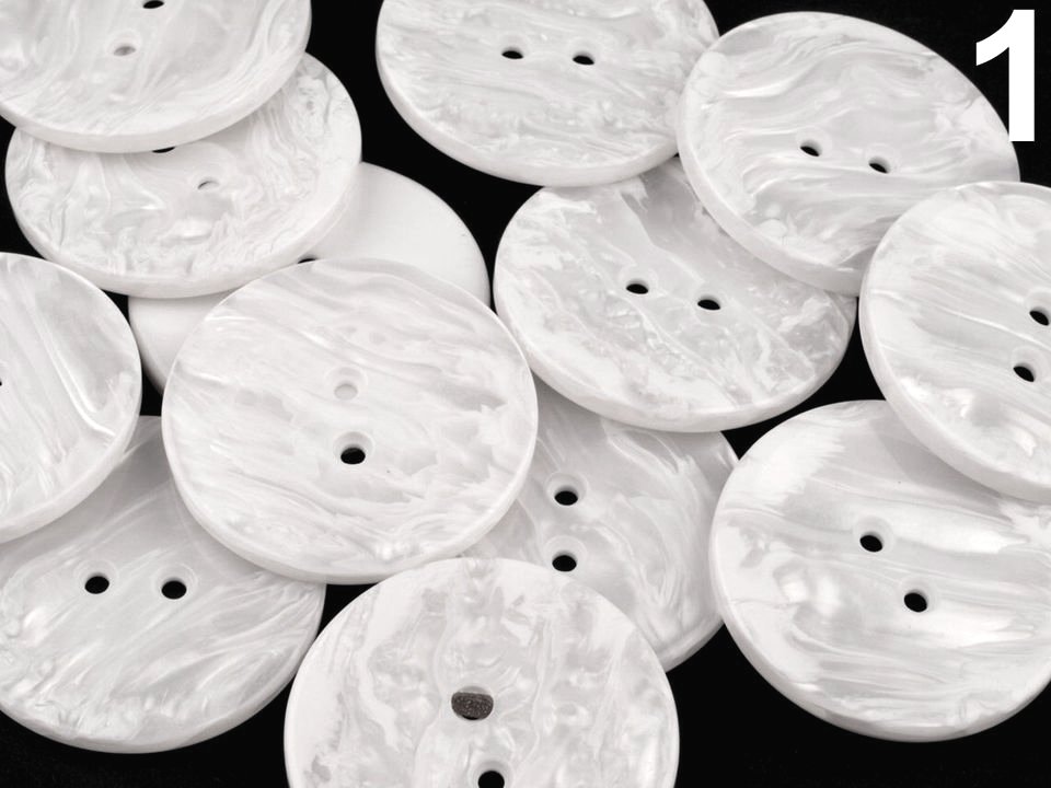 Pearlescent Button size 60'