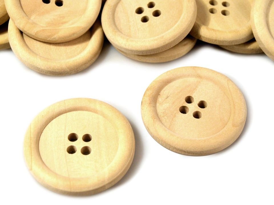 Wooden Buttons LEON size 48"