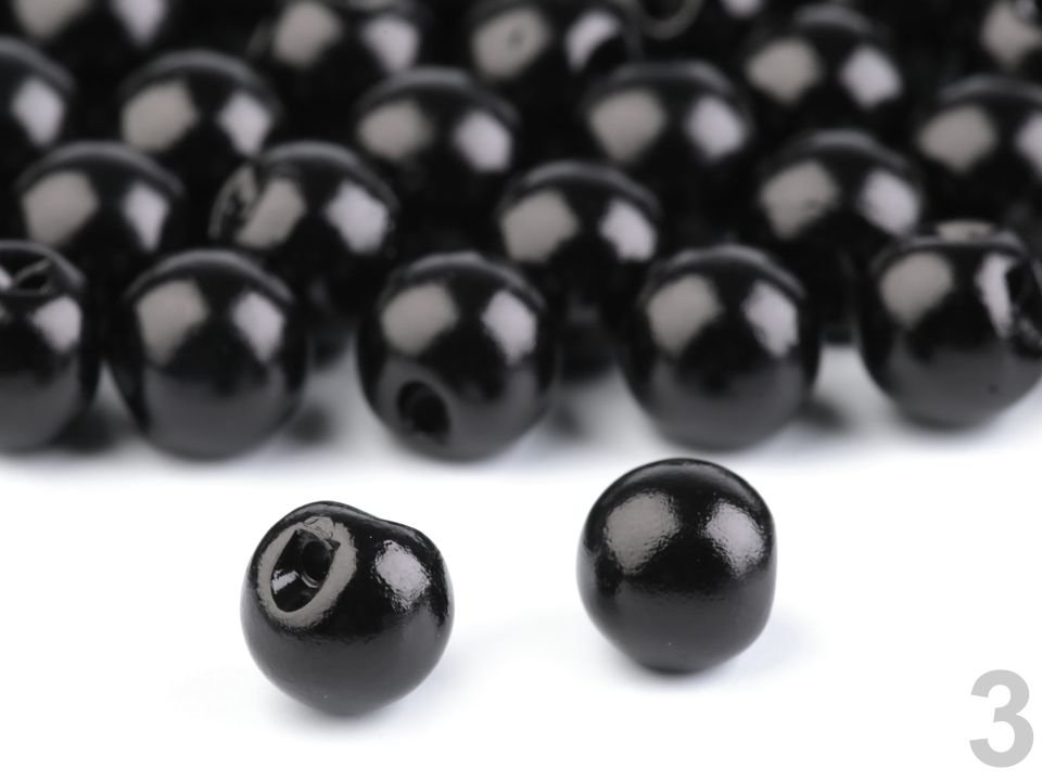 Pērļu pogas Sew-on Faux Pearl Bead / Button Ø9 mm