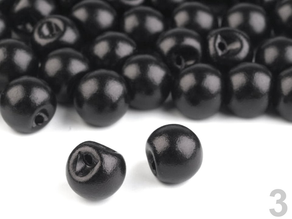 Pērļu pogas Sew-on Faux Pearl Bead / Button Ø8 mm