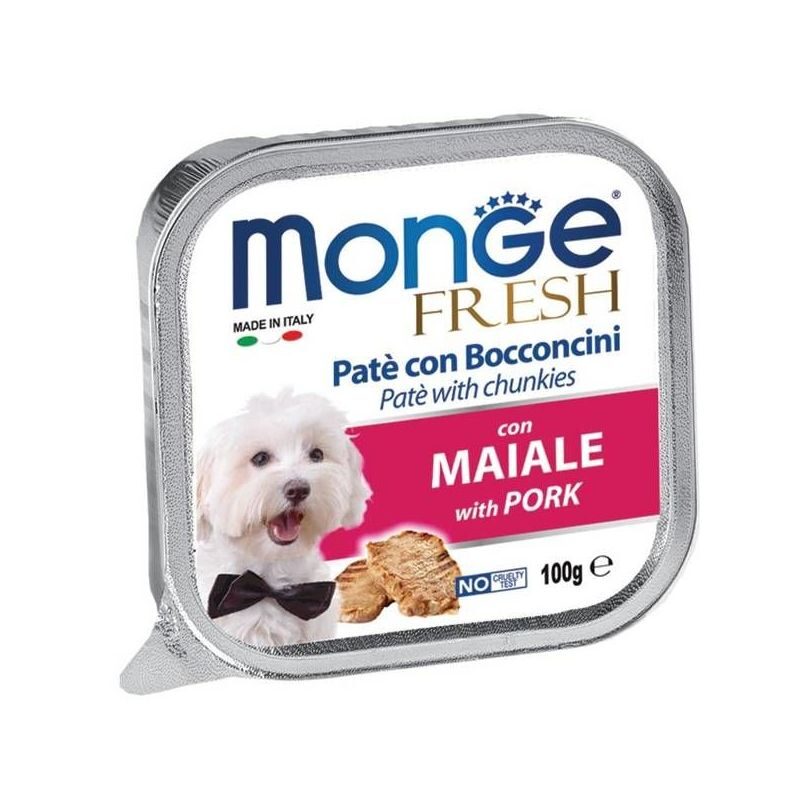 Monge Fresh pate with Pork 100g konservi suņiem