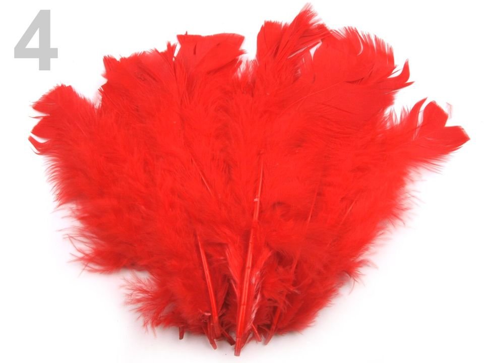 Spalvas Coloured Turkey Feathers length 11-17 cm