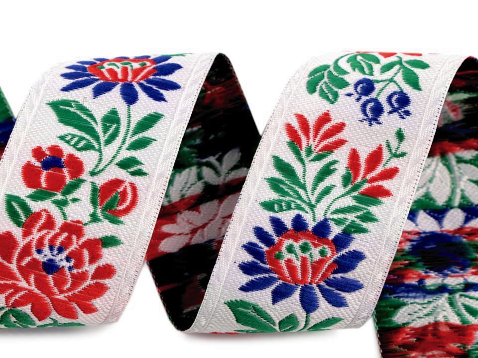 Polyester Tapestry Jacquard / Folk Costume Ribbon width 35 mm
