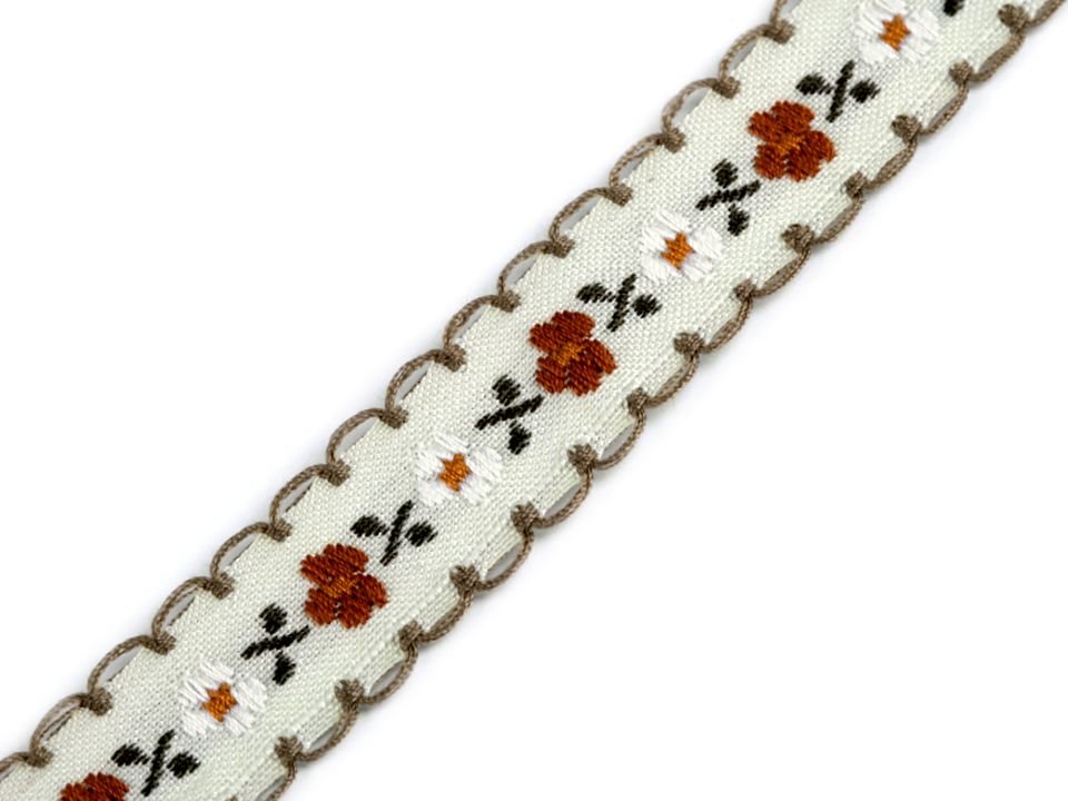 Pattern Jacquard Ribbon / Braid Trimming polyester width 17 mm 10m
