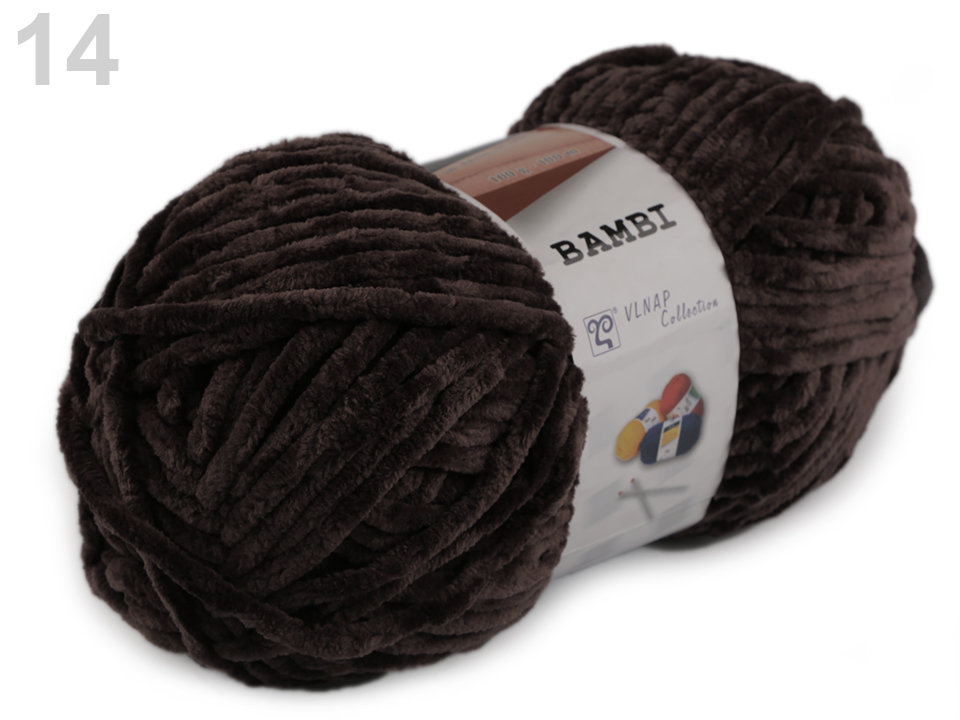 Knitting Chenille Yarn Bambi 100 g
