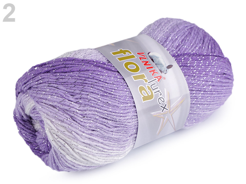 Knitting Yarn Flora Lurex 100 g