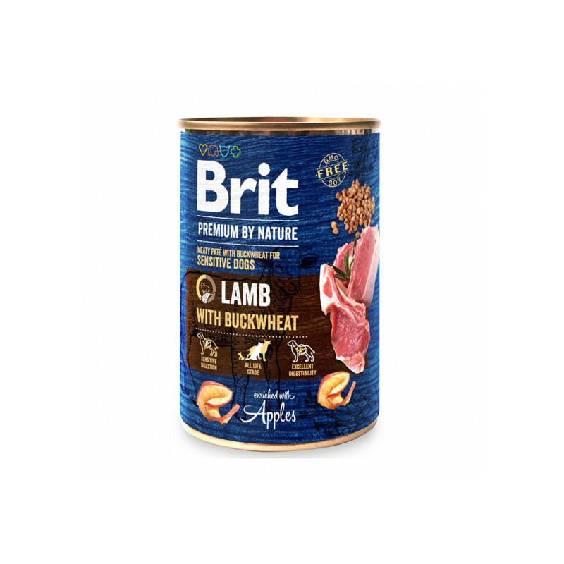 Brit Premium by Nature wet Lamb with Buckwheat 400 g mitrā barība suņiem