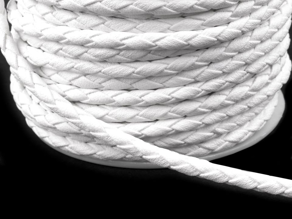Braided Cord 3 mm eco-leather