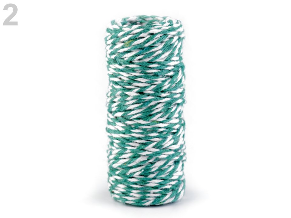 Two-tone Twisted Cotton String Ø1.5 mm
