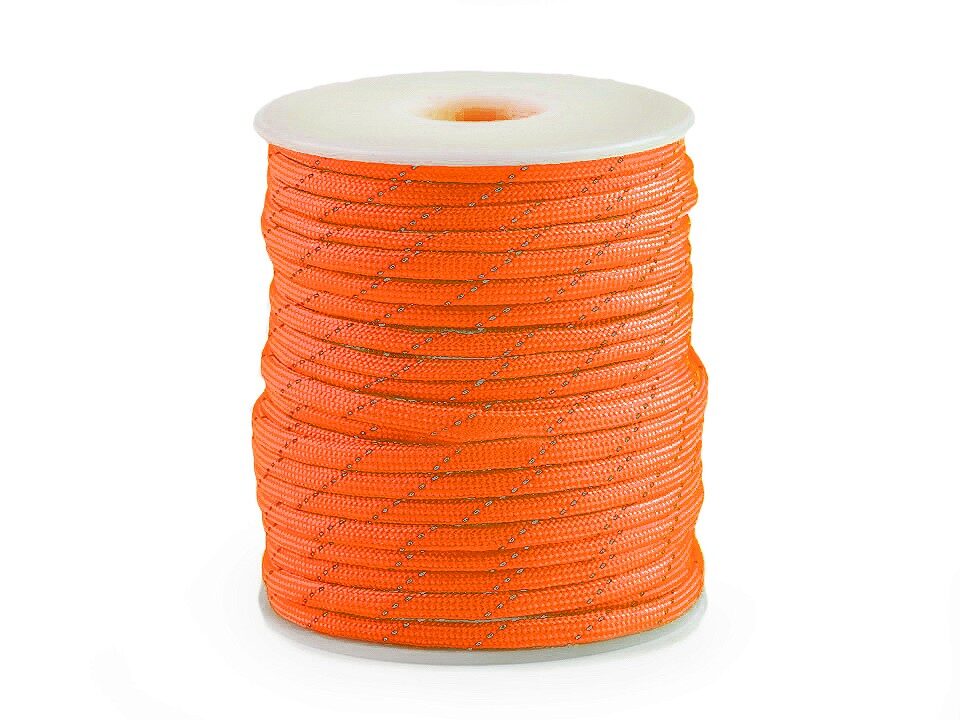 Polyester Cord Ø4 mm with Reflective Thread 