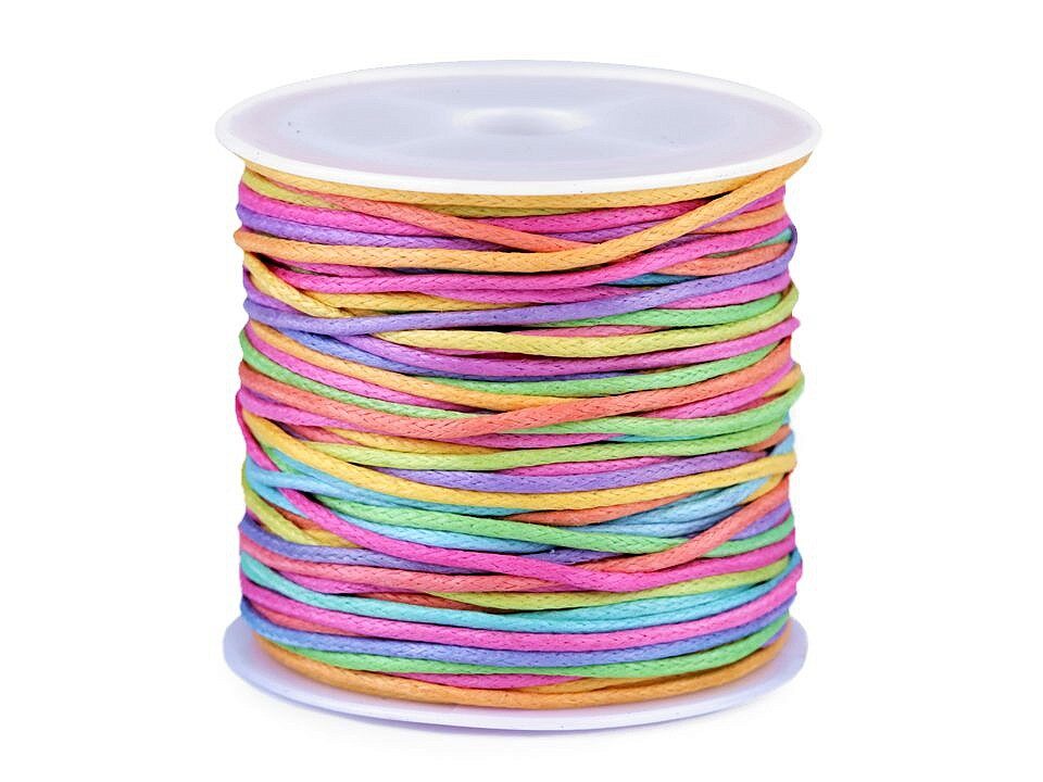 Cotton Cord / String Ø1 mm rainbow