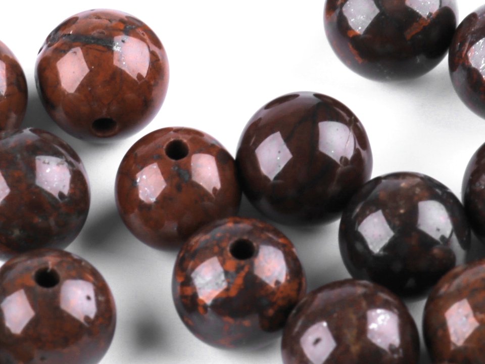 Mineral / Gemstone Beads Jaspis Breccia Ø8 mm