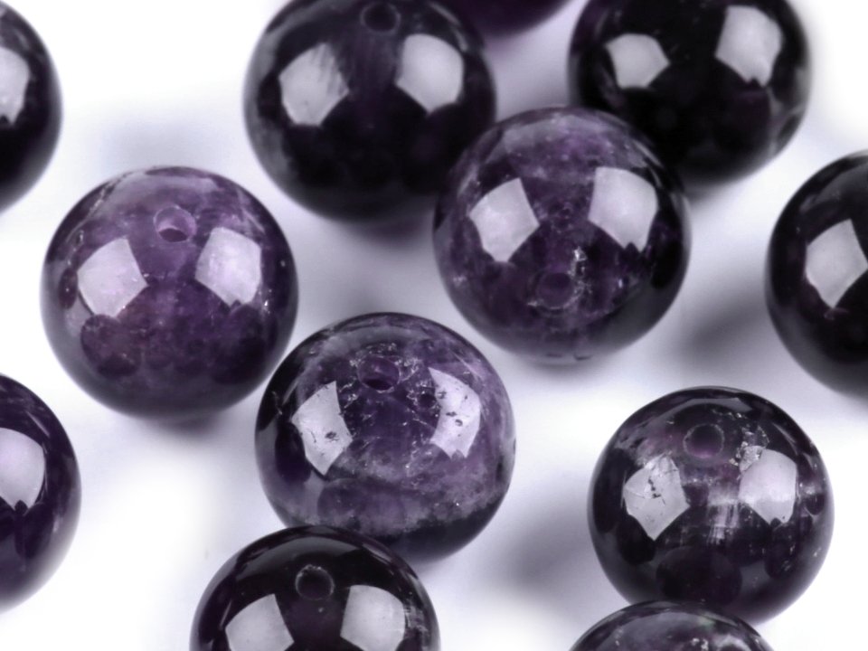 Mineral / Gemstone Beads Amethyst Ø8 mm