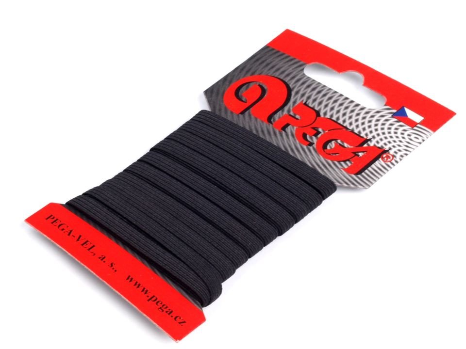 Lingerie Elastic Braid Tape card packing width 5 mm, 7 mm