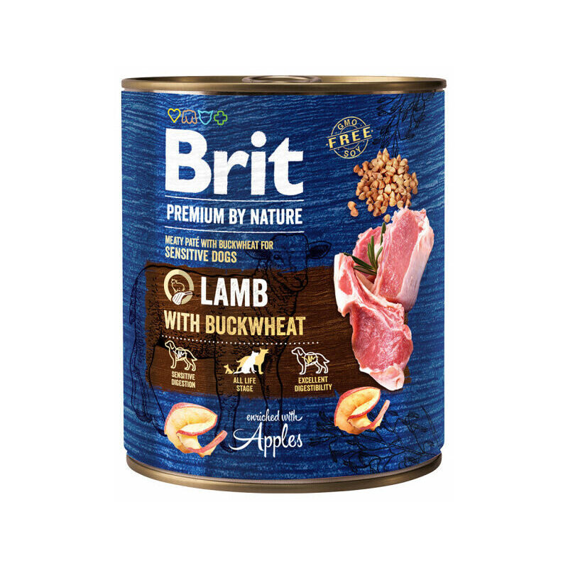 Brit Premium by Nature wet Lamb with Buckwheat 800 g mitrā barība suņiem