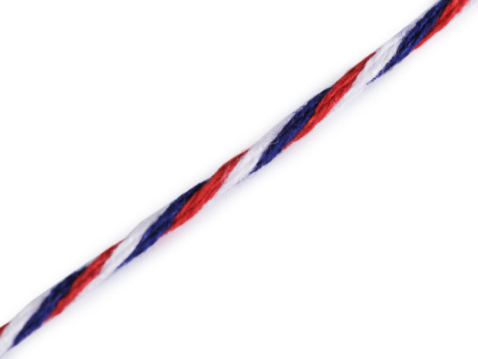 Twisted / Notary Cord Tricolor Ø1.4 mm