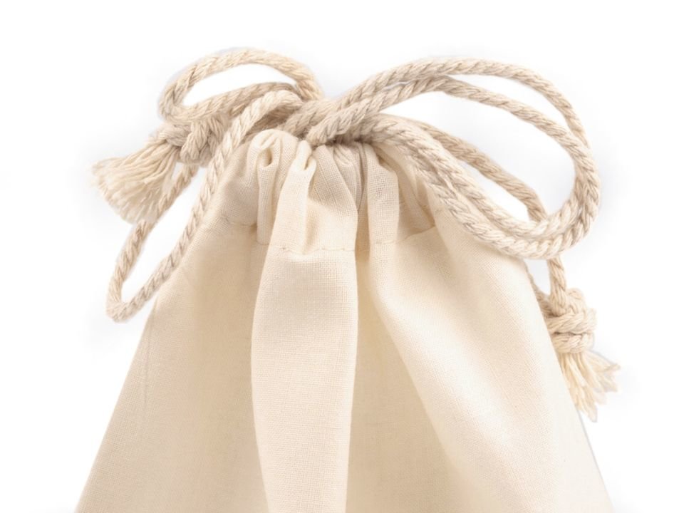 Drawstring Linen Bag 19x28 cm