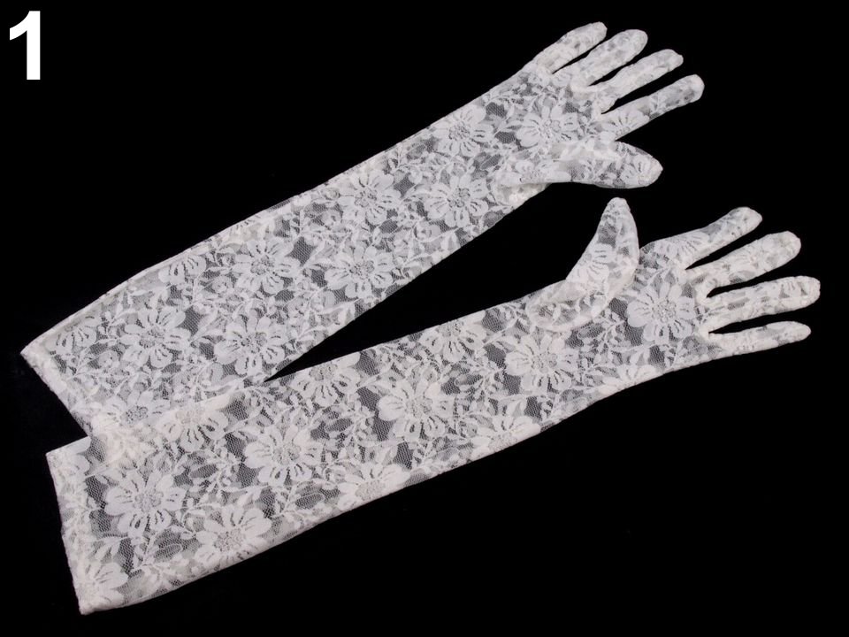 Long Formal Lace Gloves 