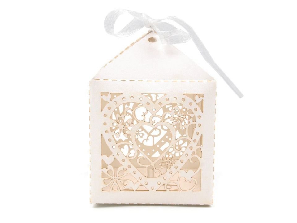 Paper Favor Box with Ribbon