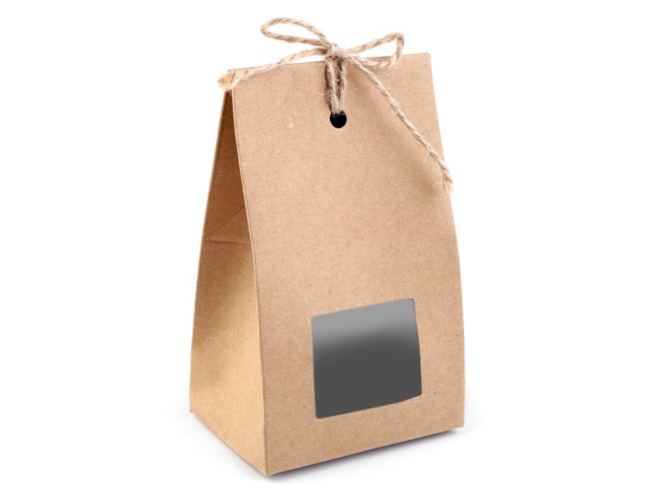 Paper Bag with Window and String 