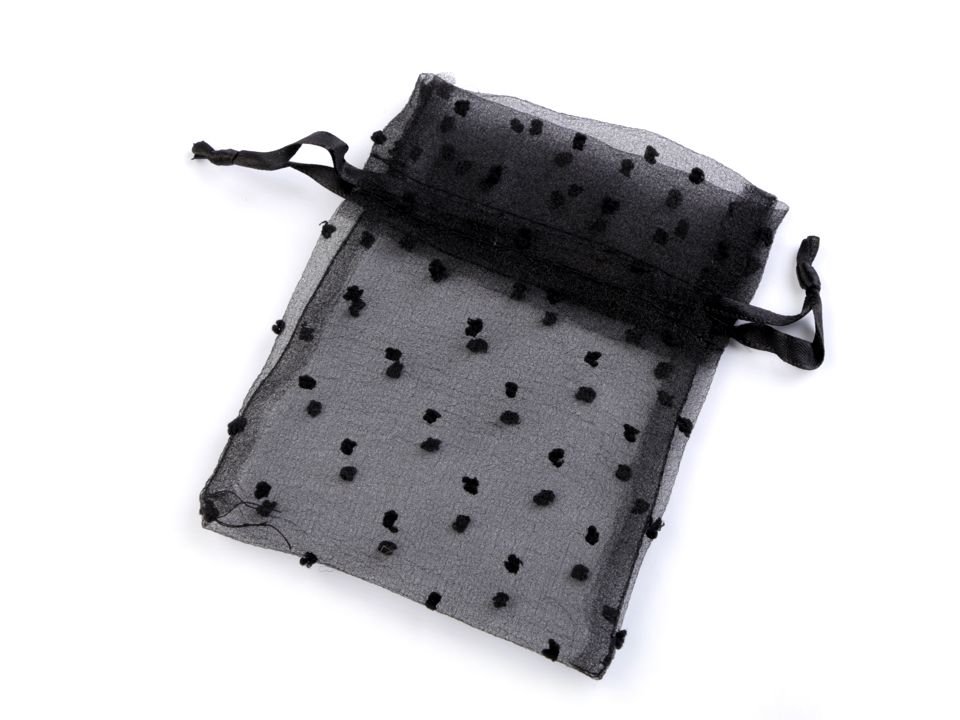 Polka Dots Organza Gift Bag 10x13 cm