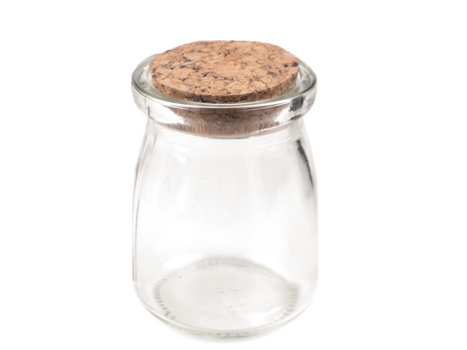 Glass Vial Bottle with Cork 57x75 mm