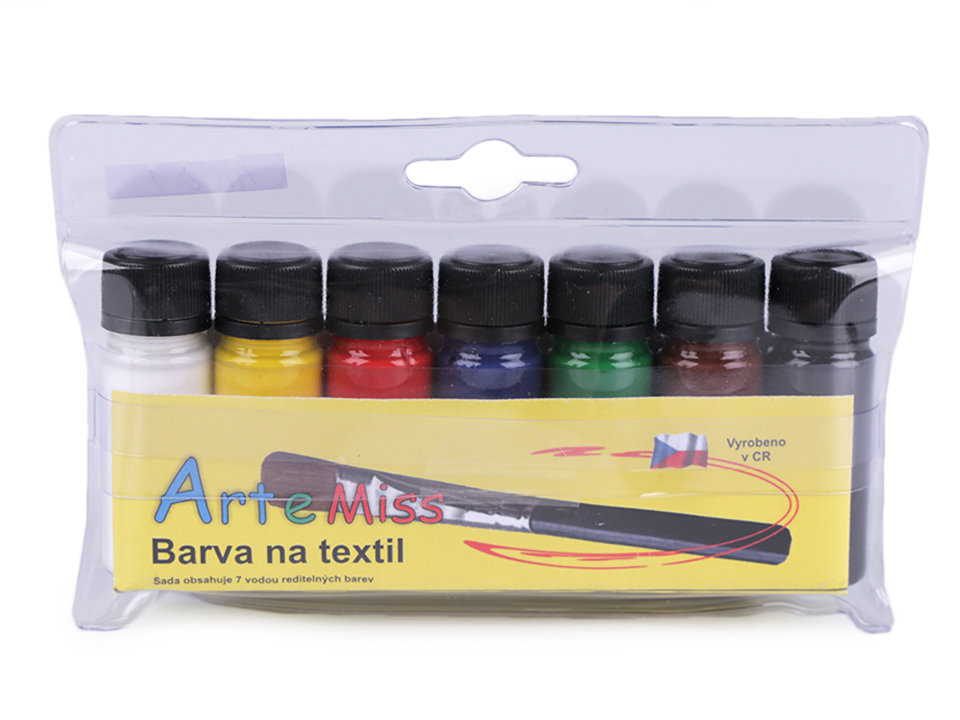 Set of Fabric Colours Art e Miss, for light / dark fabric or glowing