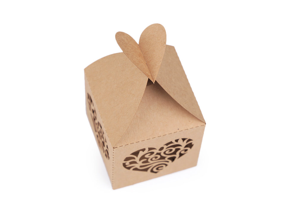 Wedding Paper Box / Favor Box - Natural