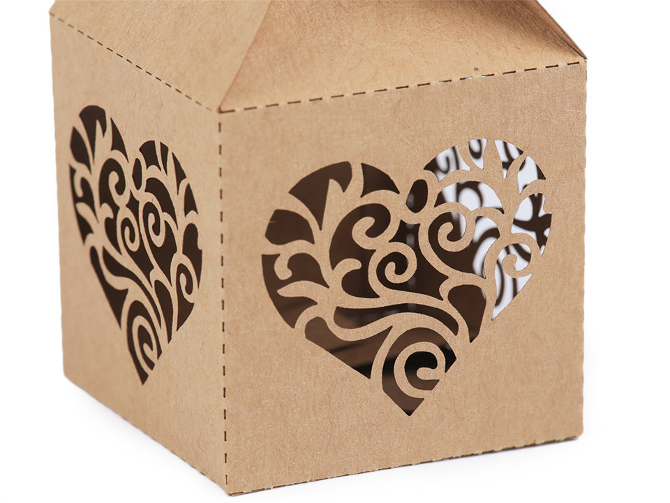 Wedding Paper Box / Favor Box - Natural