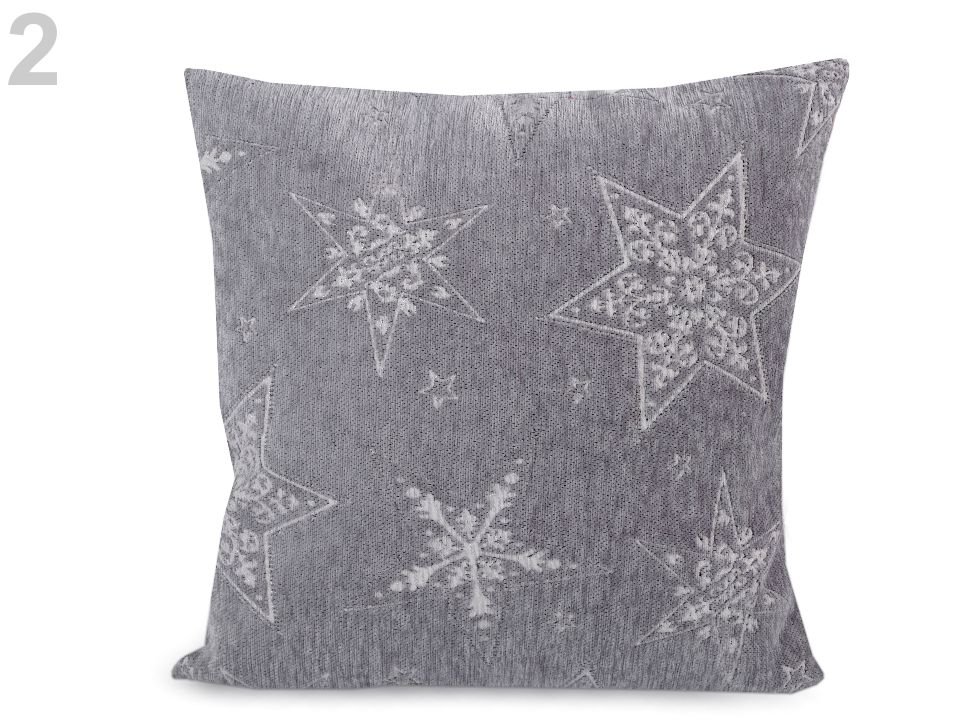 Christmas Cushion / Pillow Cover 45x45 cm Heart, Snowflake