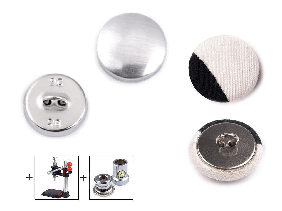 All Metal Self-Cover Button size 26' for RASA press