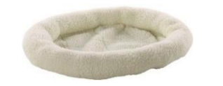 Bed-cushion for cats Basket Oval 48x37x8cm cream color 509107