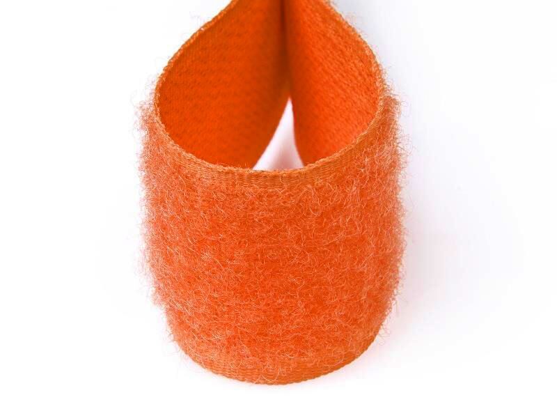 Loop velcro tape 20 mm orange