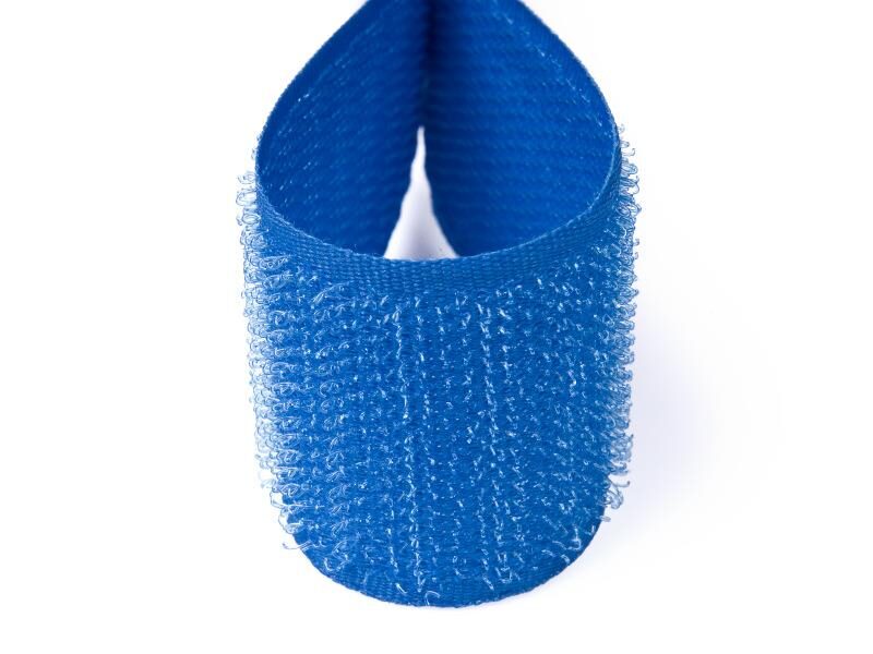 Velcro lenta - āķi 25 mm zila