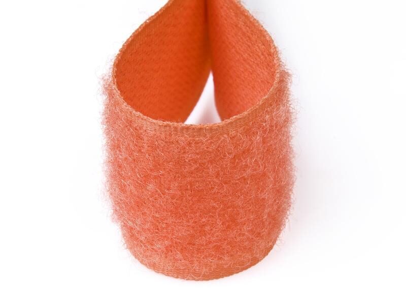 Loop velcro tape 25 mm orange