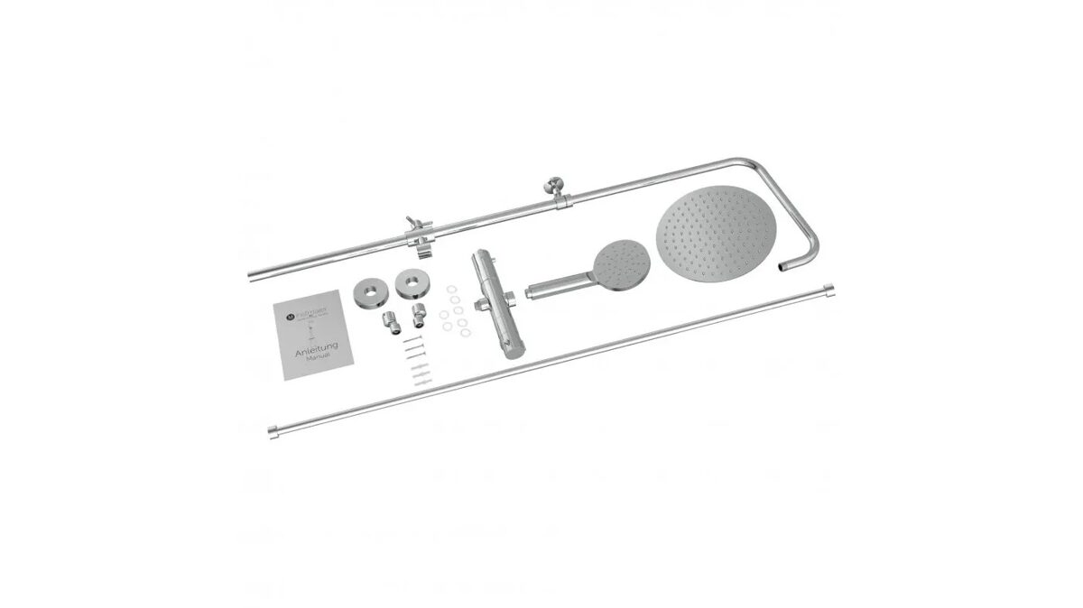 EISL DS2 Head shower thermostat faucet set, Chrome