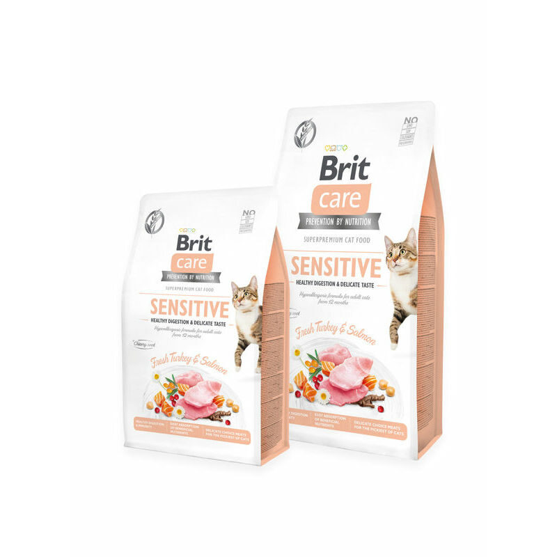  Dry cat food Brit Care Cat GF Sensitive Healthy Digestion & Delicate Taste 2 kg