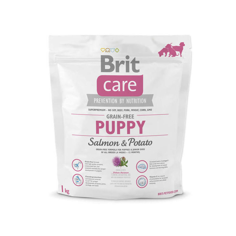 Brit Care Grain-free Puppy Salmon & Potato 1 kg barība kucēniem
