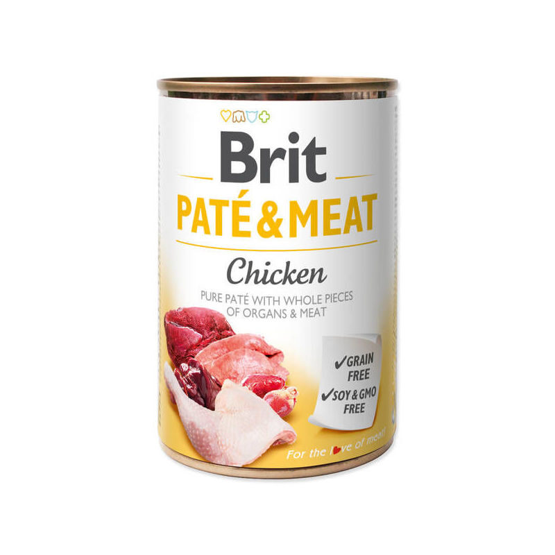 BRIT CARE wet Chicken Pate & Meat 400 g konservi suņiem