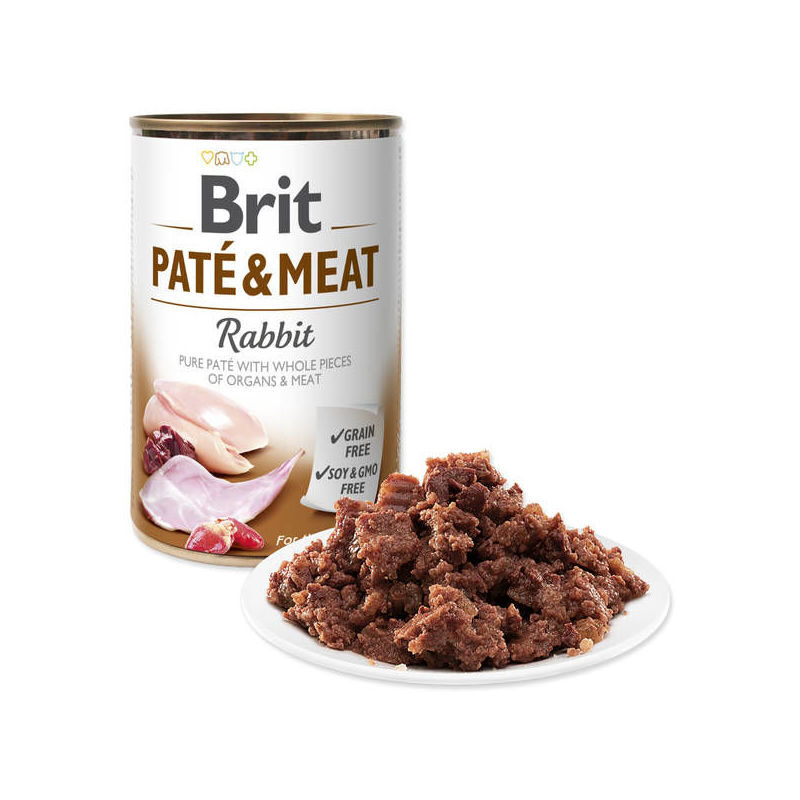 BRIT CARE wet Rabbit Paté & Meat 400 g