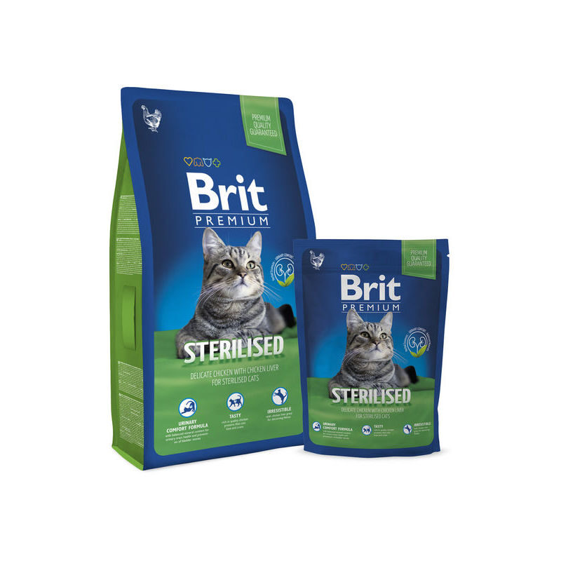 Dry cat food BRIT PREMIUM Cat Sterilized 1,5 kg
