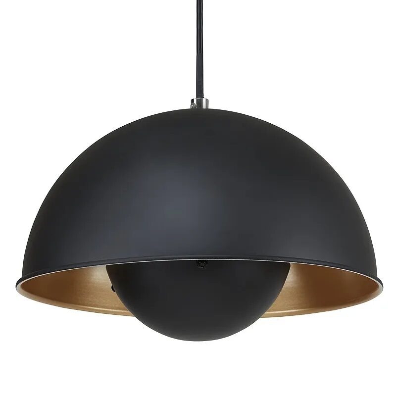 BRILONER SAND ceiling lamp, black with gold, 1 X E27 MAX. 60W