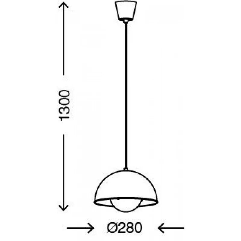 BRILONER SAND griestu lampa, melns ar zeltu, 1 X E27 MAX. 60W