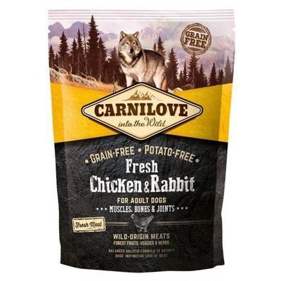 CARNILOVE Fresh Chicken & Rabbit for Adult 1,5kg barība suņiem