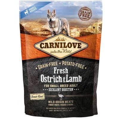 CARNILOVE Fresh Ostrich & Lamb for small breed 1,5kg barība suņiem