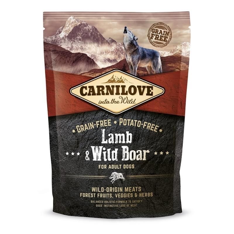 CARNILOVE Lamb & Wild Boar for Adult 1,5kg barība suņiem
