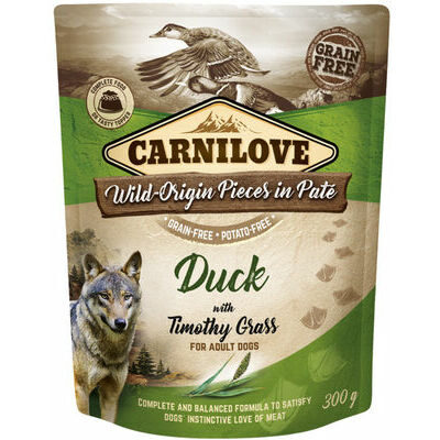 CARNILOVE Pate Duck with Timothy Grass 300g